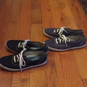 TWO PAIR of Keds tennis shoes ladies Size 7.5